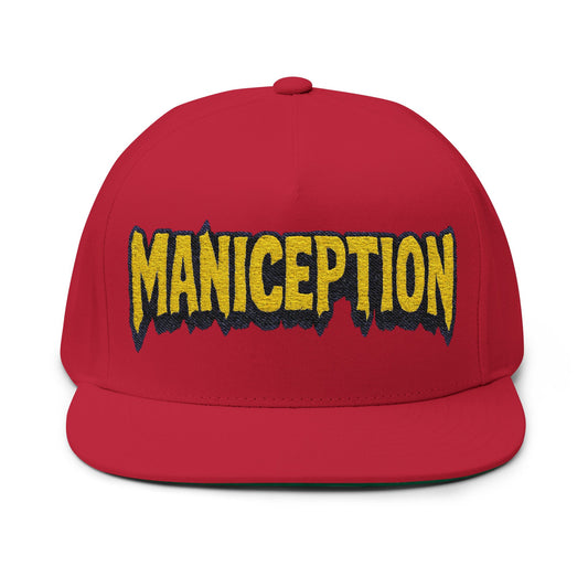 Maniception Flat Bill Embroidered Cap