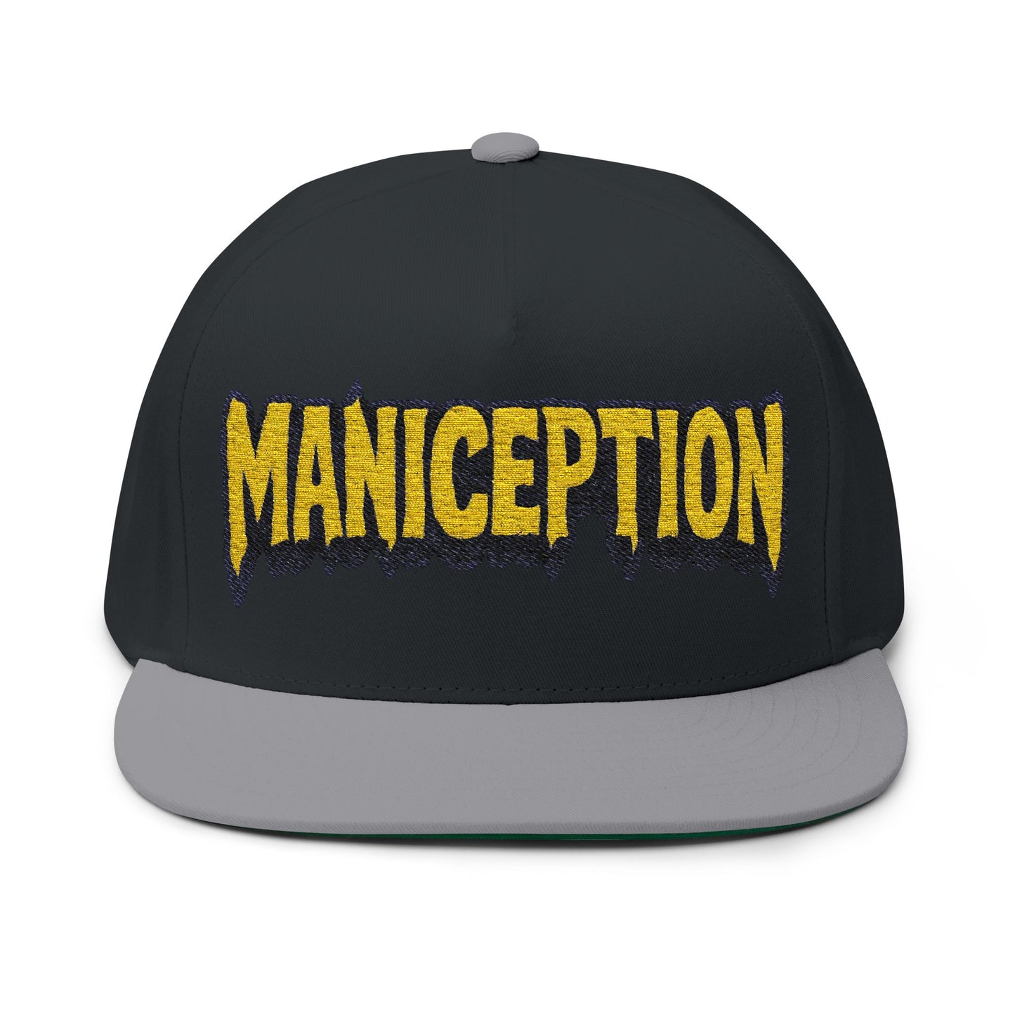 Maniception Flat Bill Embroidered Cap