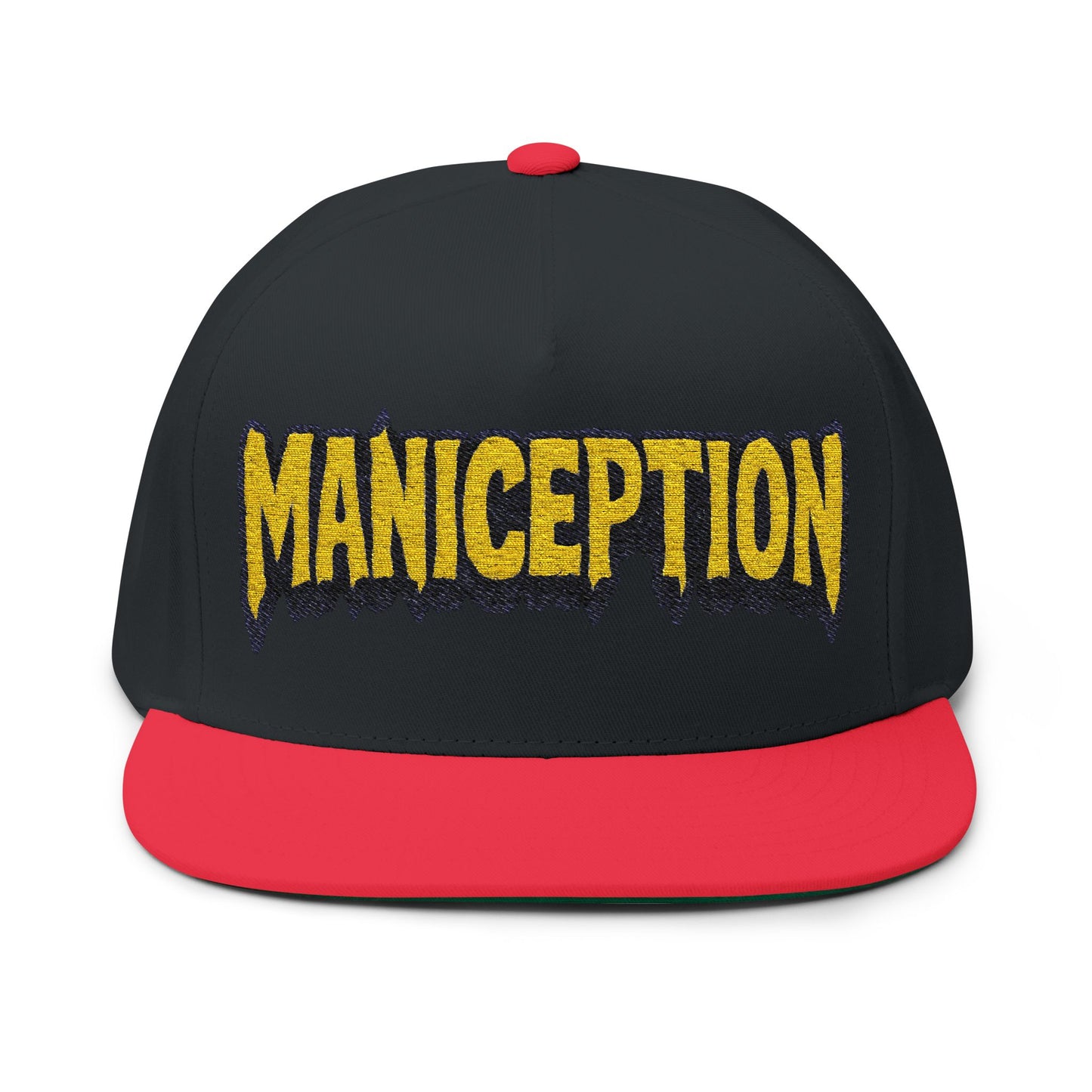 Maniception Flat Bill Embroidered Cap