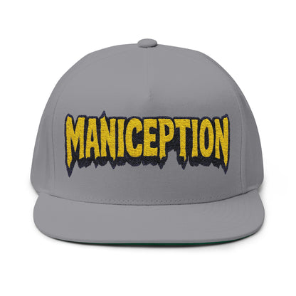 Maniception Flat Bill Embroidered Cap