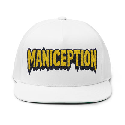 Maniception Flat Bill Embroidered Cap