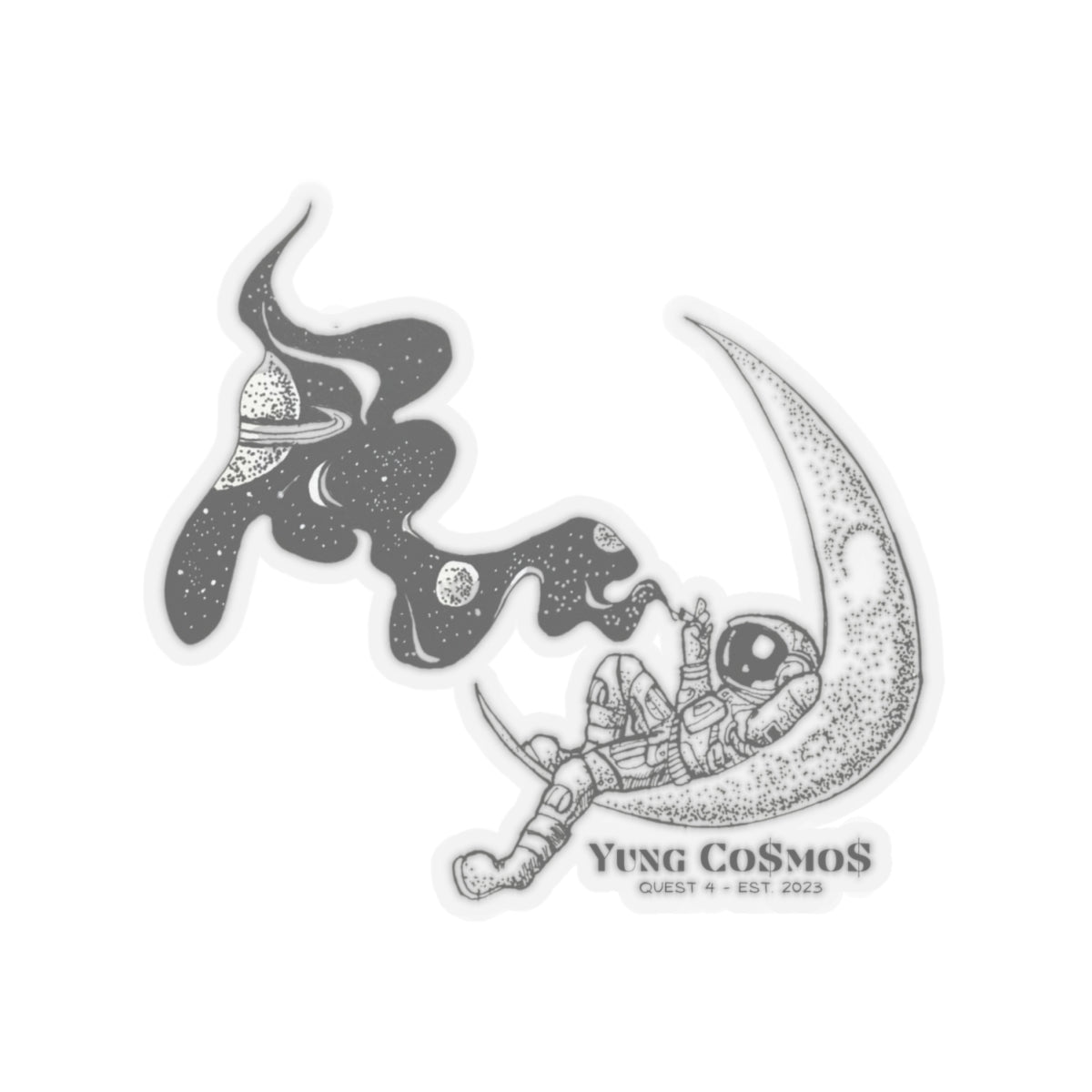 YUNG CO$MO$ Kiss-Cut Sticker