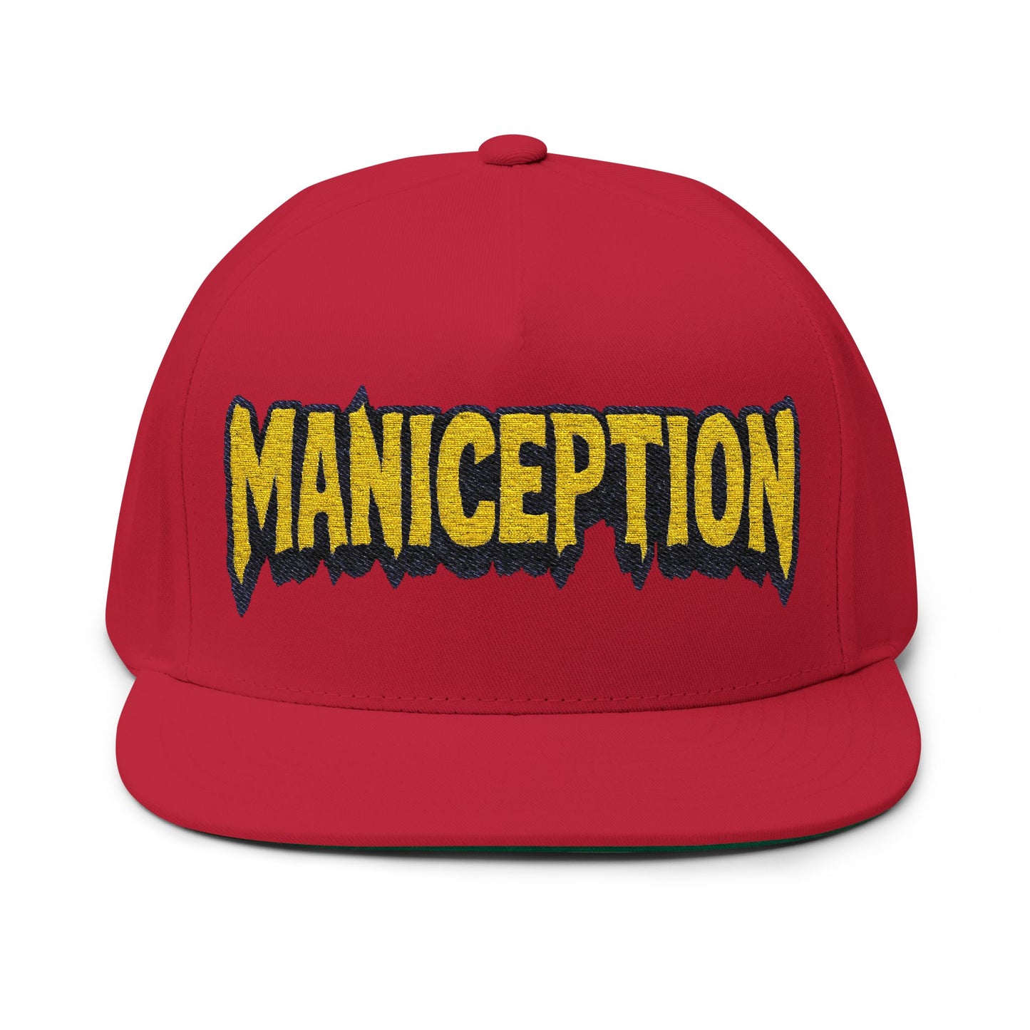 Maniception Flat Bill Embroidered Cap