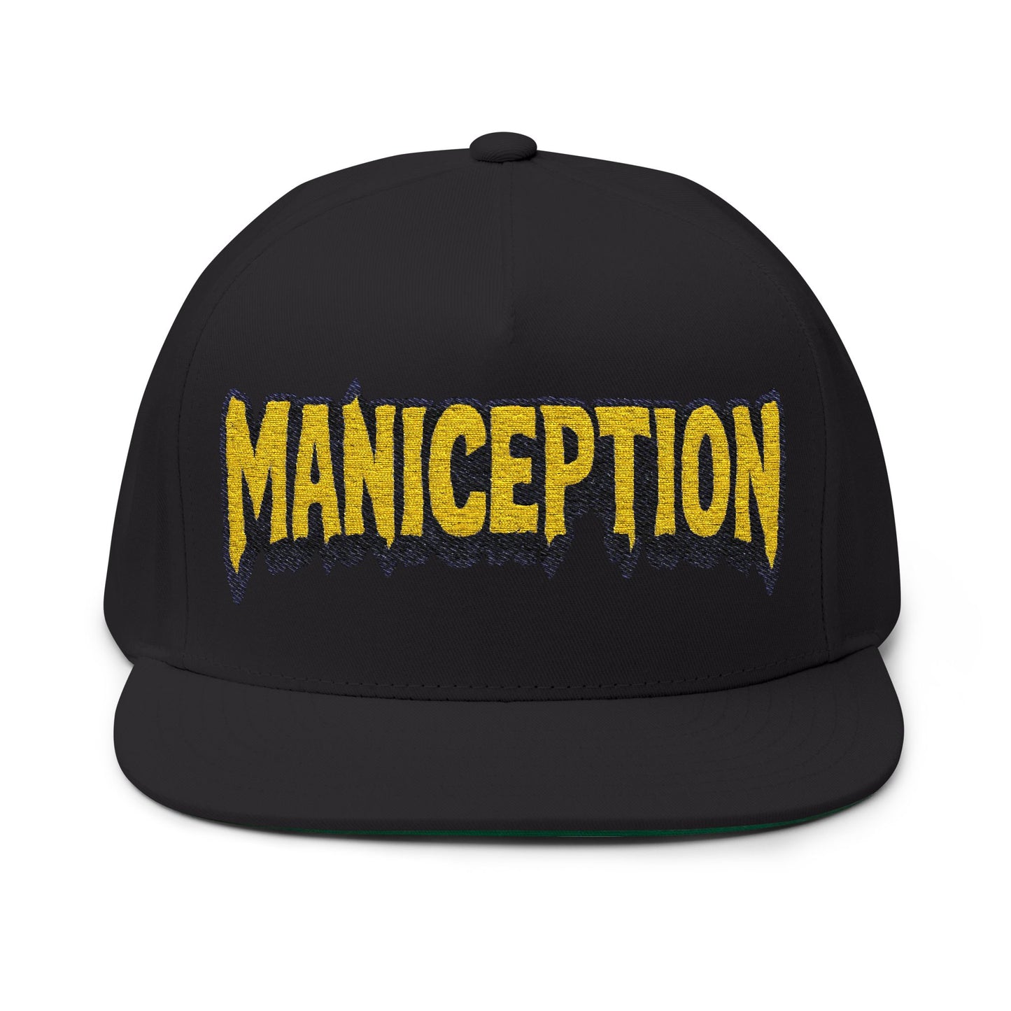 Maniception Flat Bill Embroidered Cap