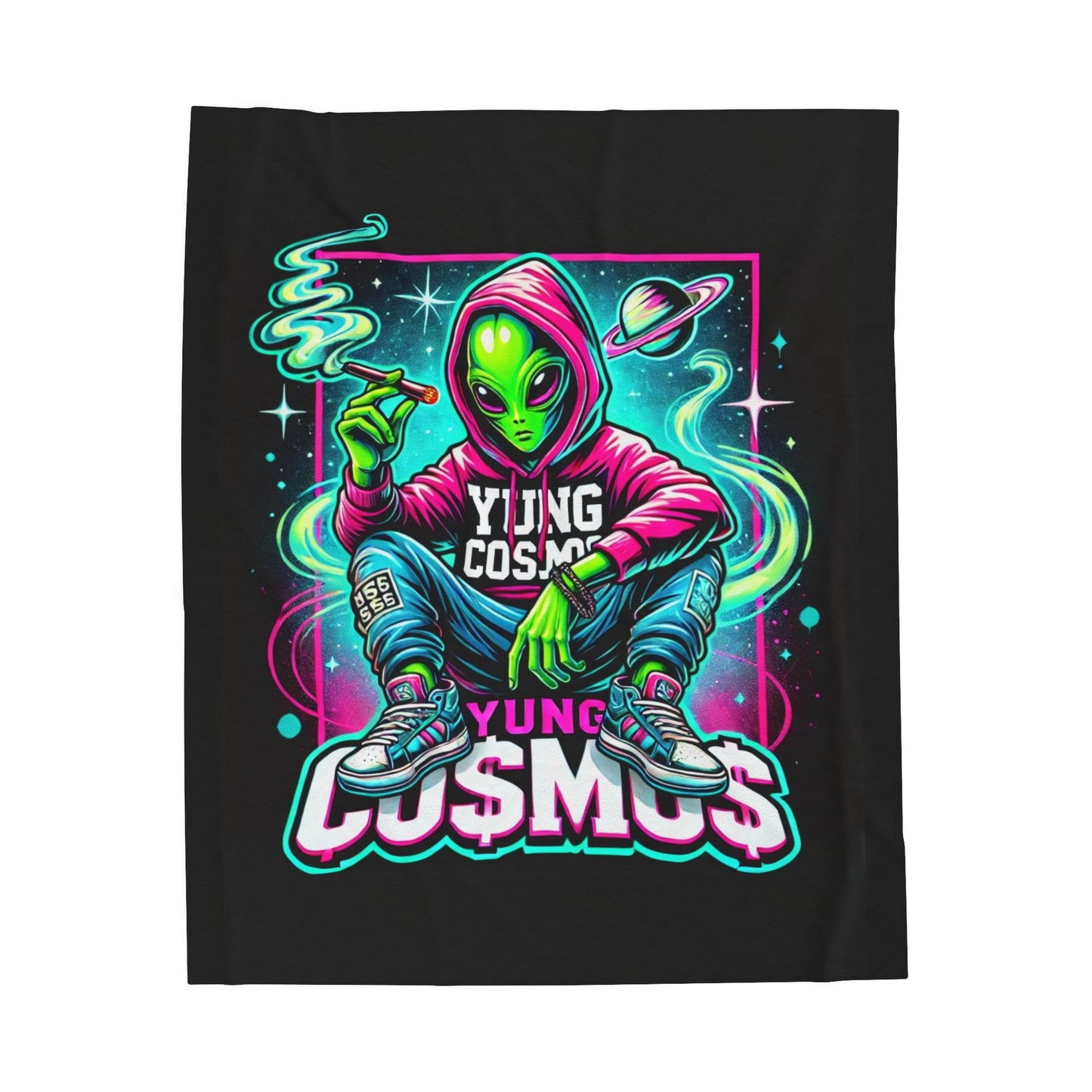 Yung Co$mo$ Plush Blanket
