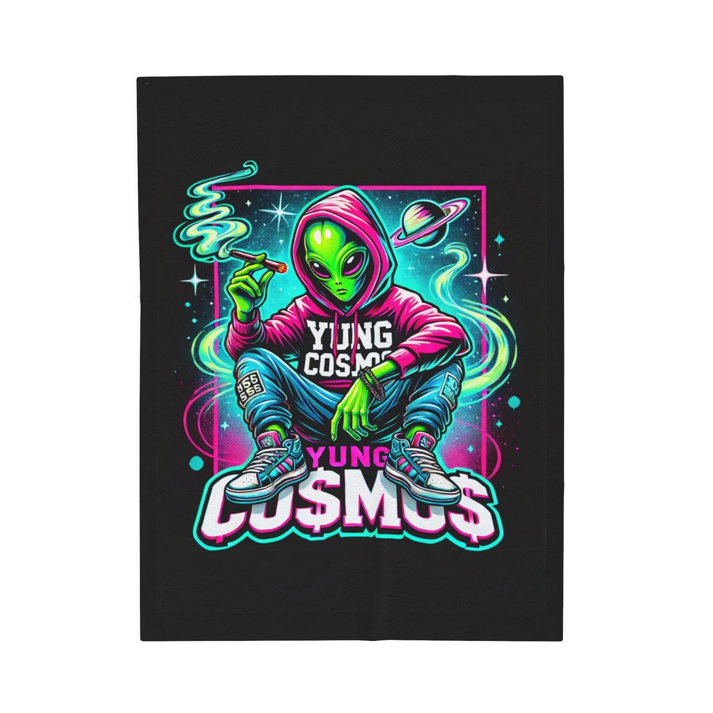 Yung Co$mo$ Plush Blanket
