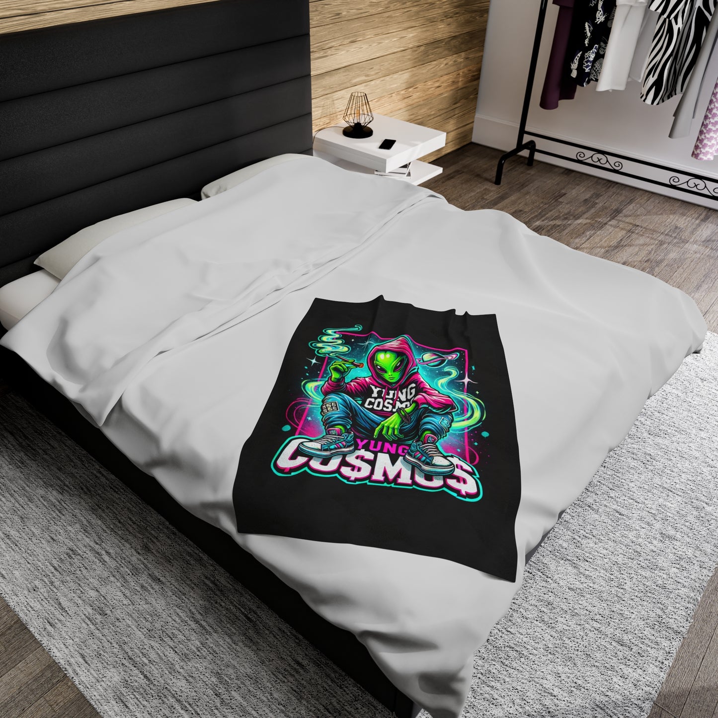 Yung Co$mo$ Plush Blanket