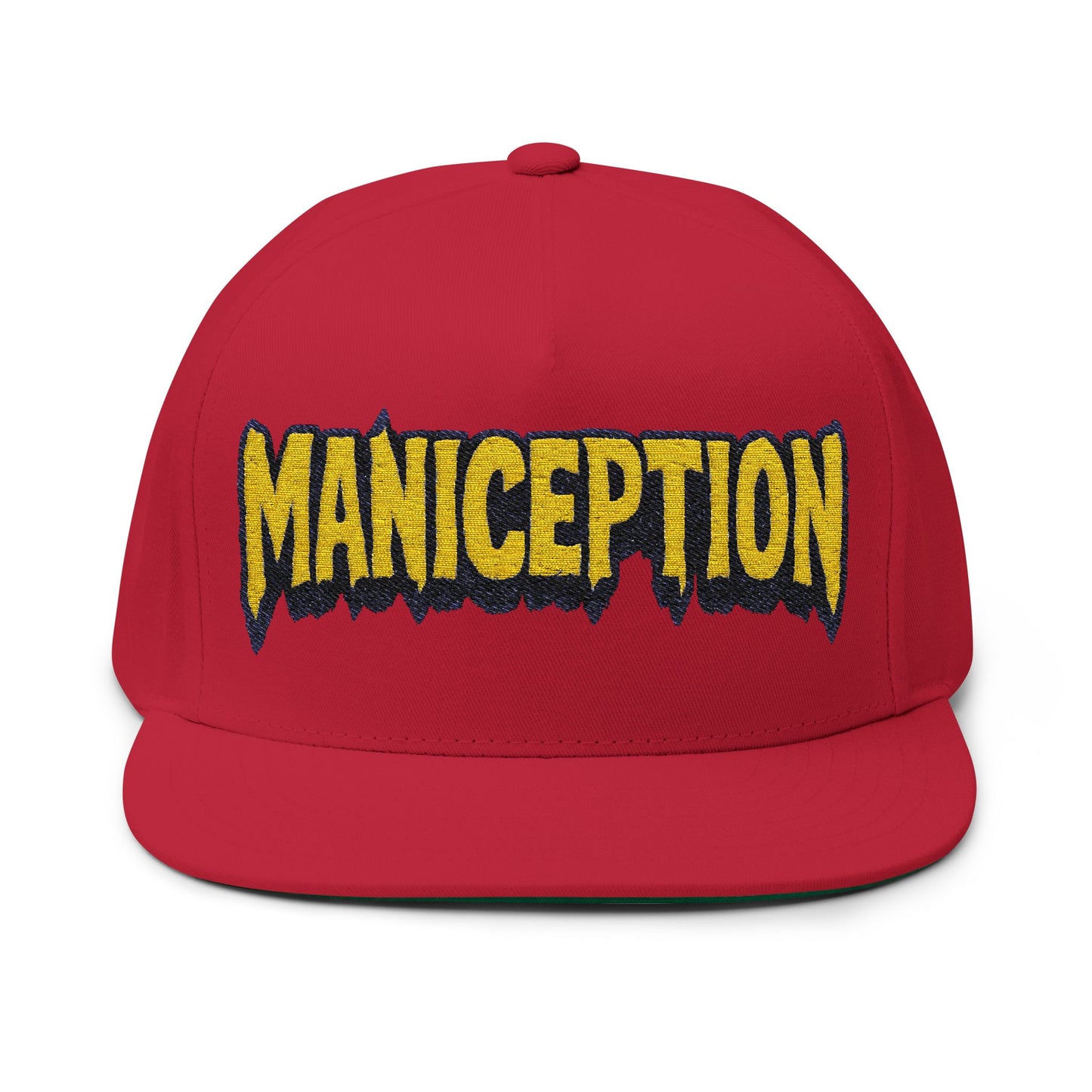 Maniception Flat Bill Embroidered Cap