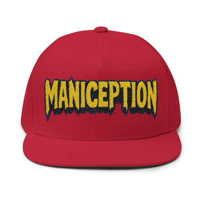 Maniception Flat Bill Embroidered Cap